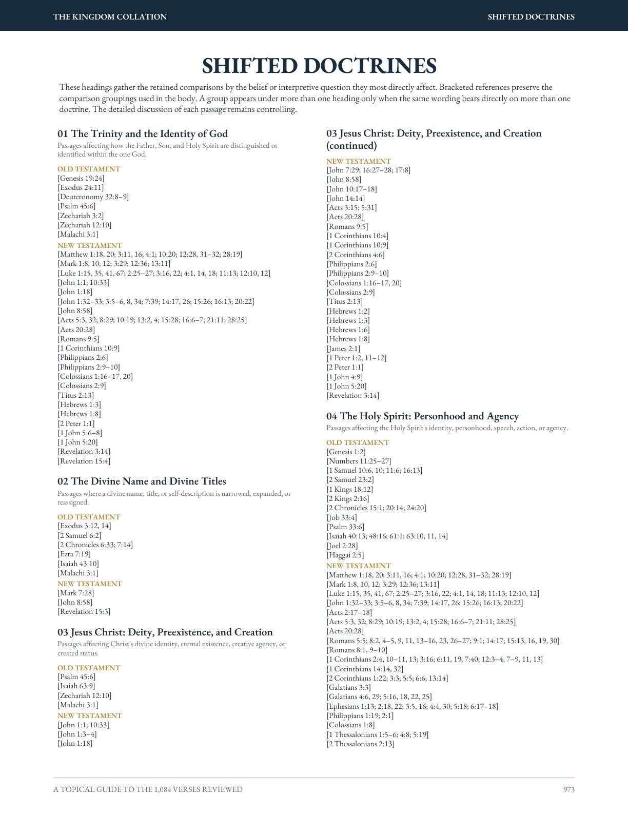 The Kingdom Collation, original book page 973. Full accessible text follows the viewer.